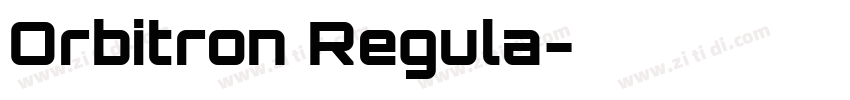 Orbitron Regula字体转换